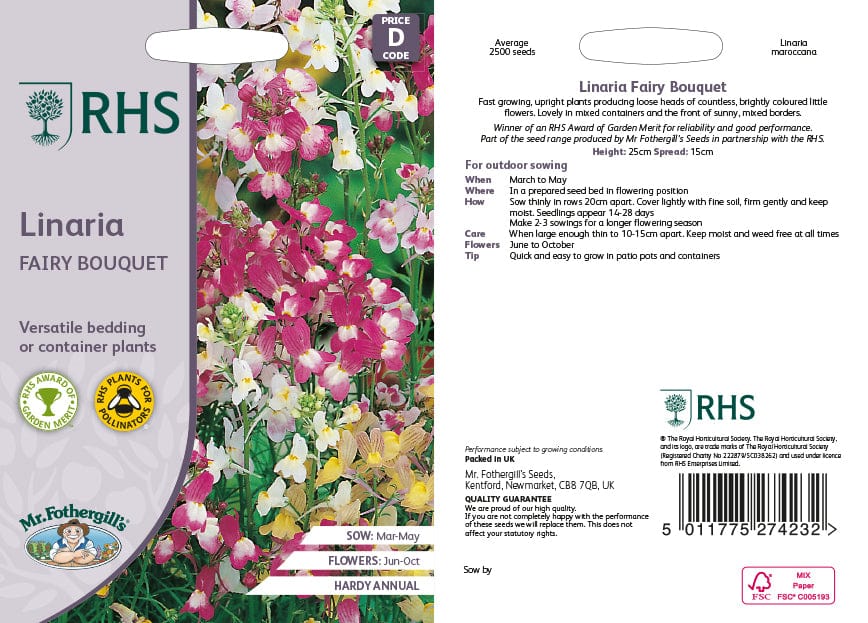 RHS Linaria Fairy Bouquet