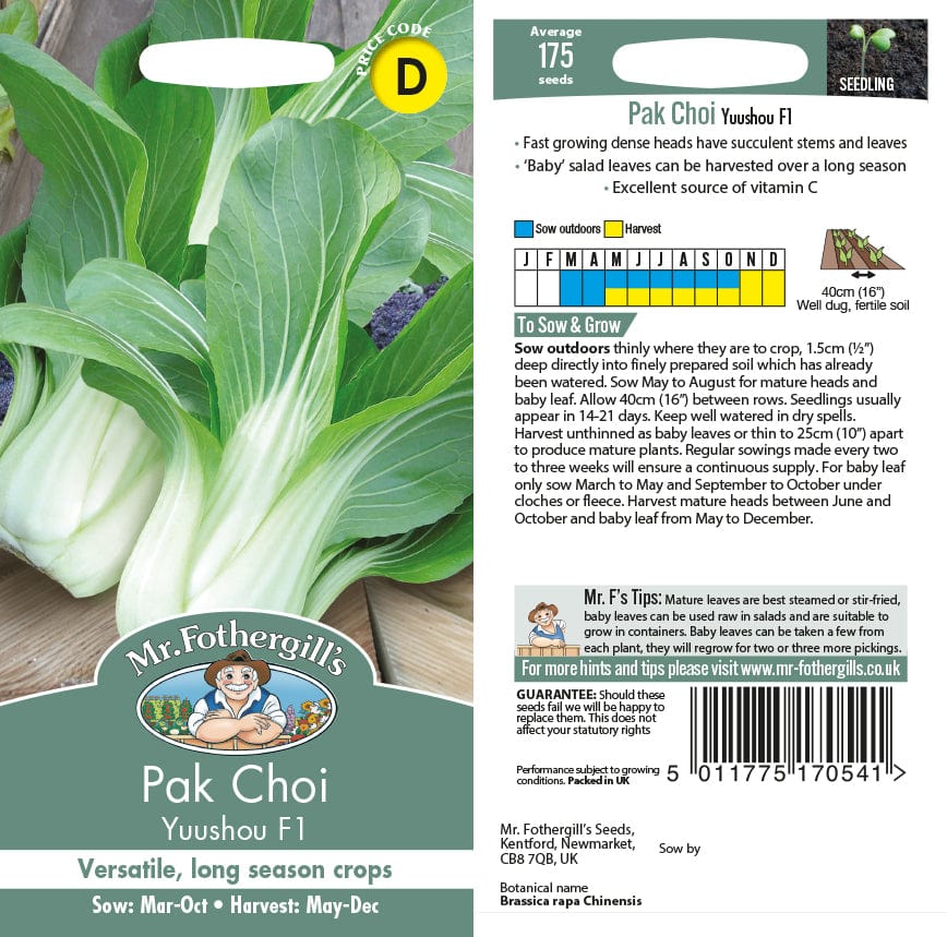 Pak Choi Yuushou F1 Seeds