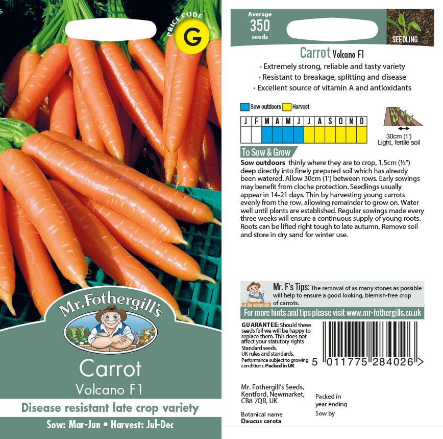 Carrot Volcano F1 Seeds