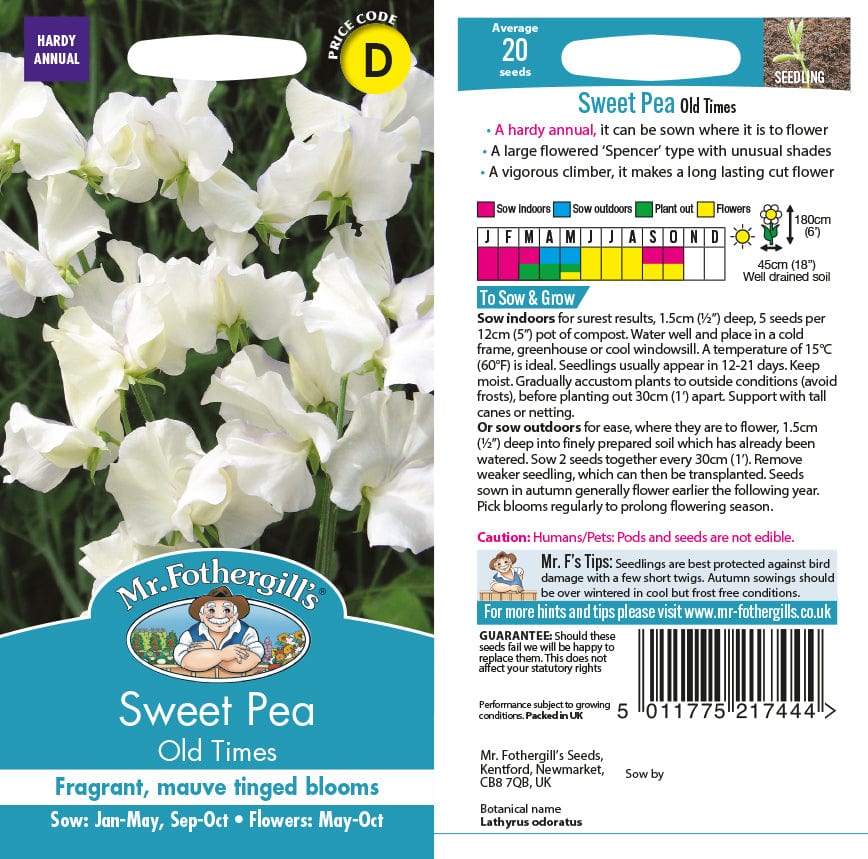 Sweet Pea Old Times Seeds
