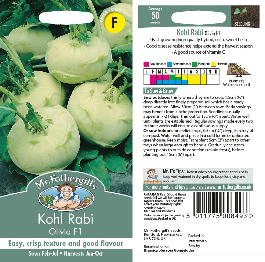 Kohl Rabi Olivia F1 Seeds