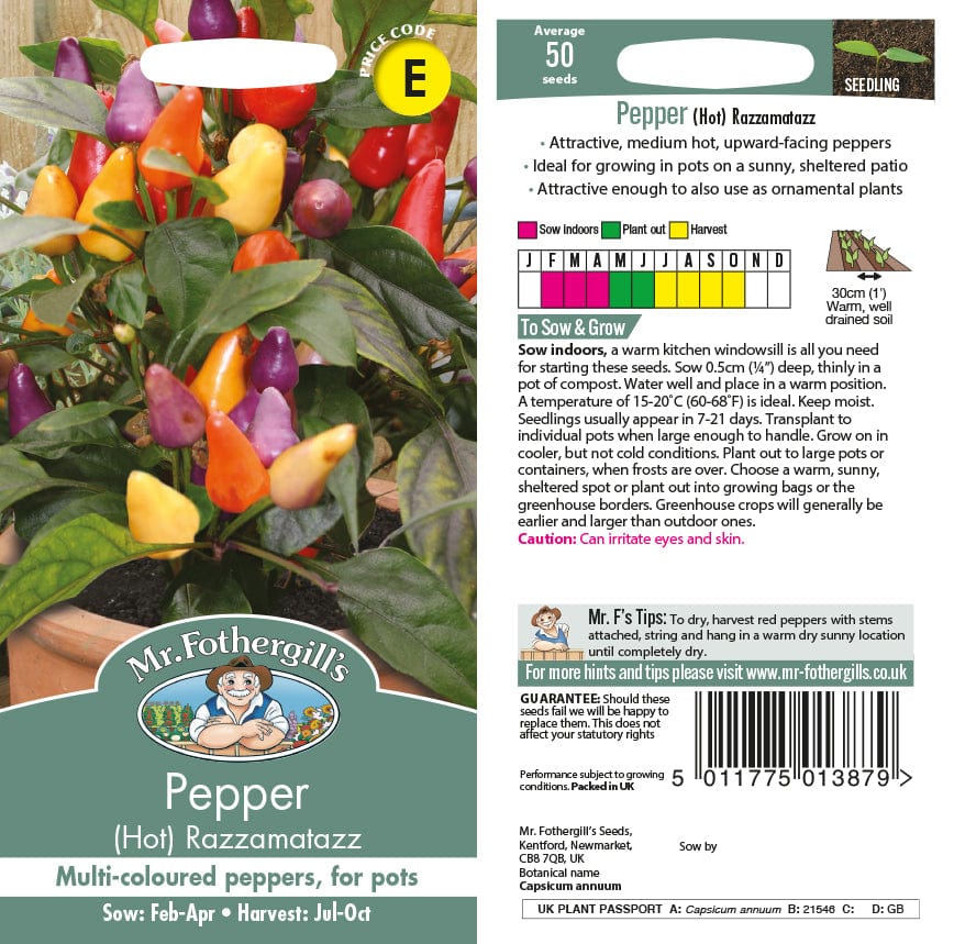Chilli Pepper Razzamatazz Seeds