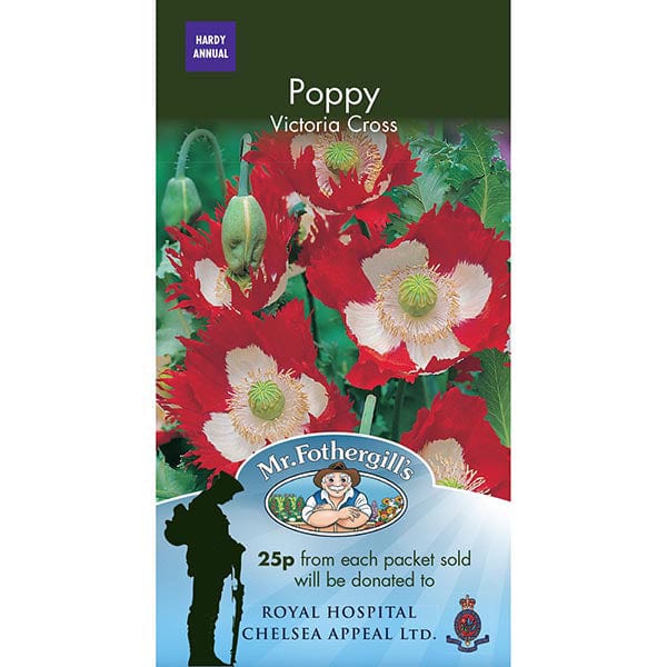 Average 250 seeds Poppy Victoria Cross Seeds