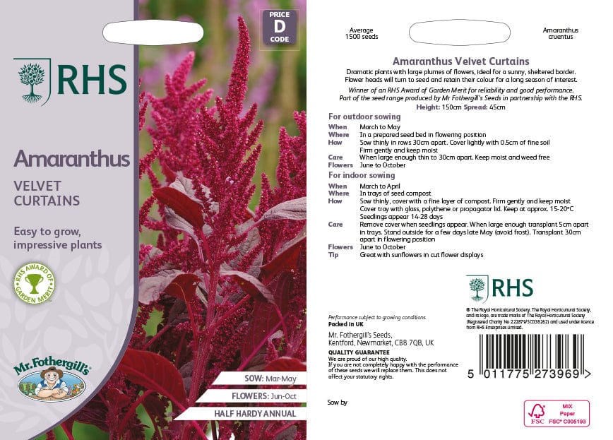 RHS Amaranthus Velvet Curtains