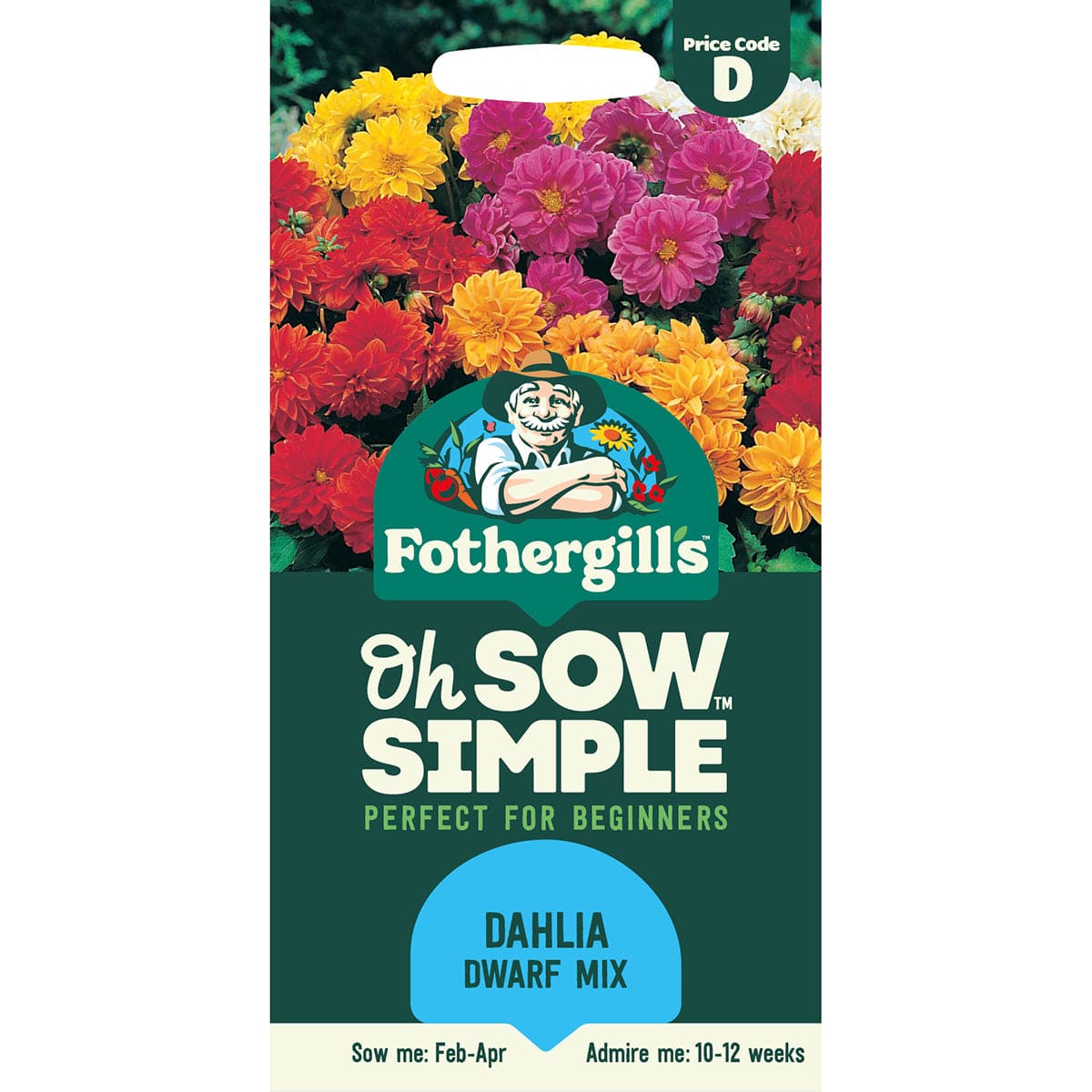 Oh Sow Simple - DAHLIA Dwarf Double Mixed Seeds