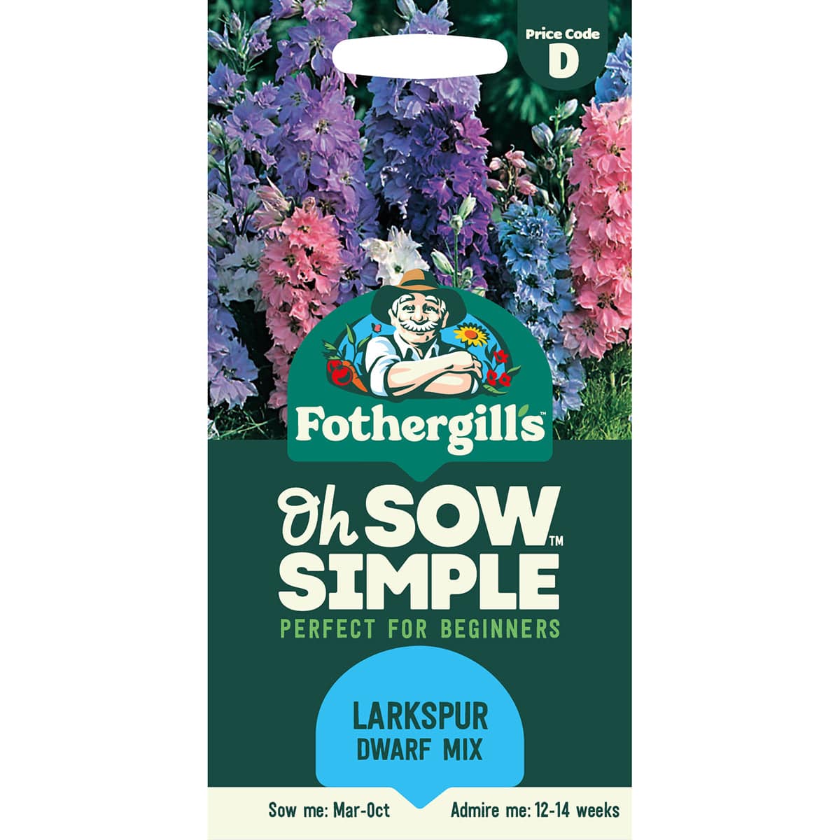 Oh Sow Simple - Larkspur Hyacinth Dwarf Mixed Seeds