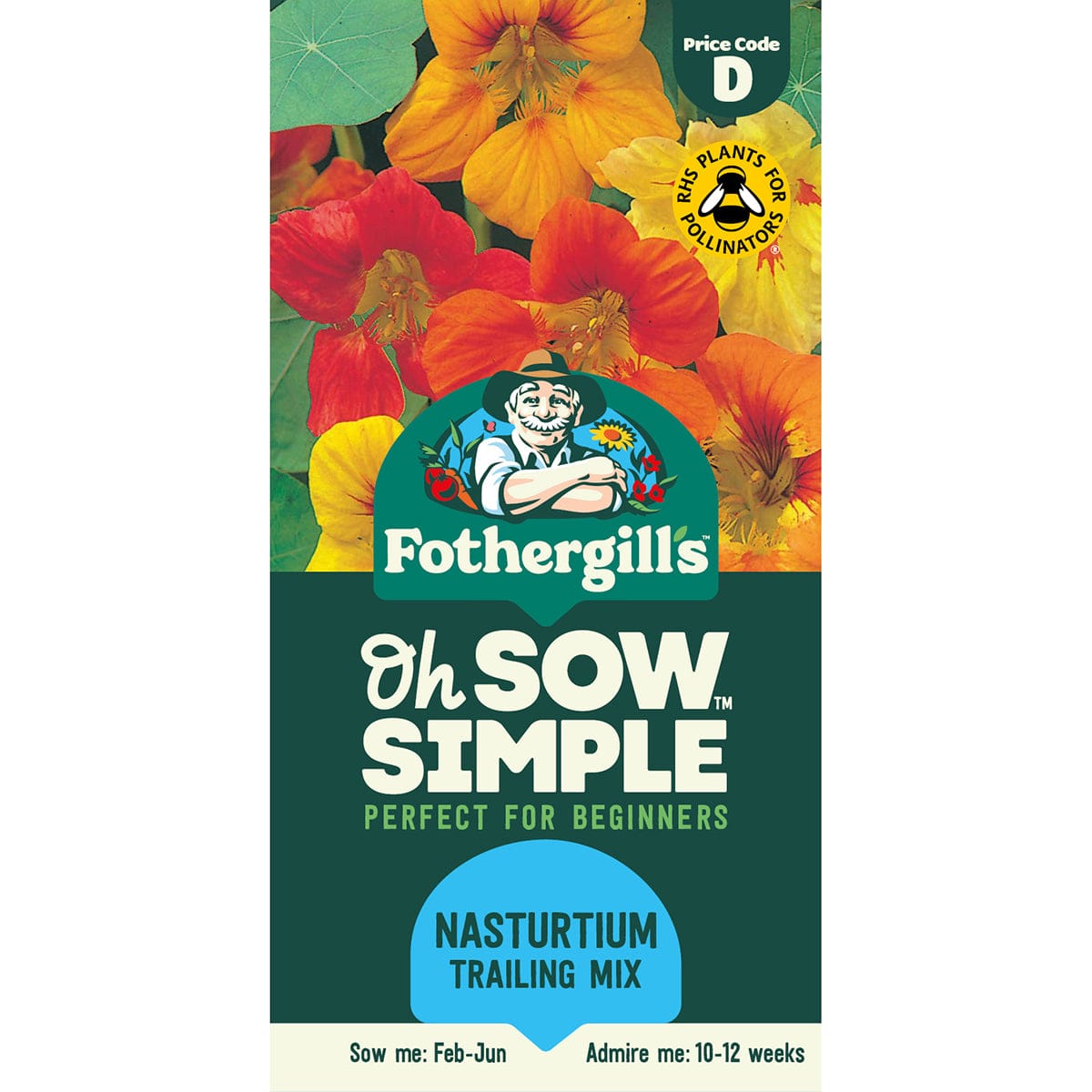 Oh Sow Simple - Nasturtium Trailing Mix Seeds