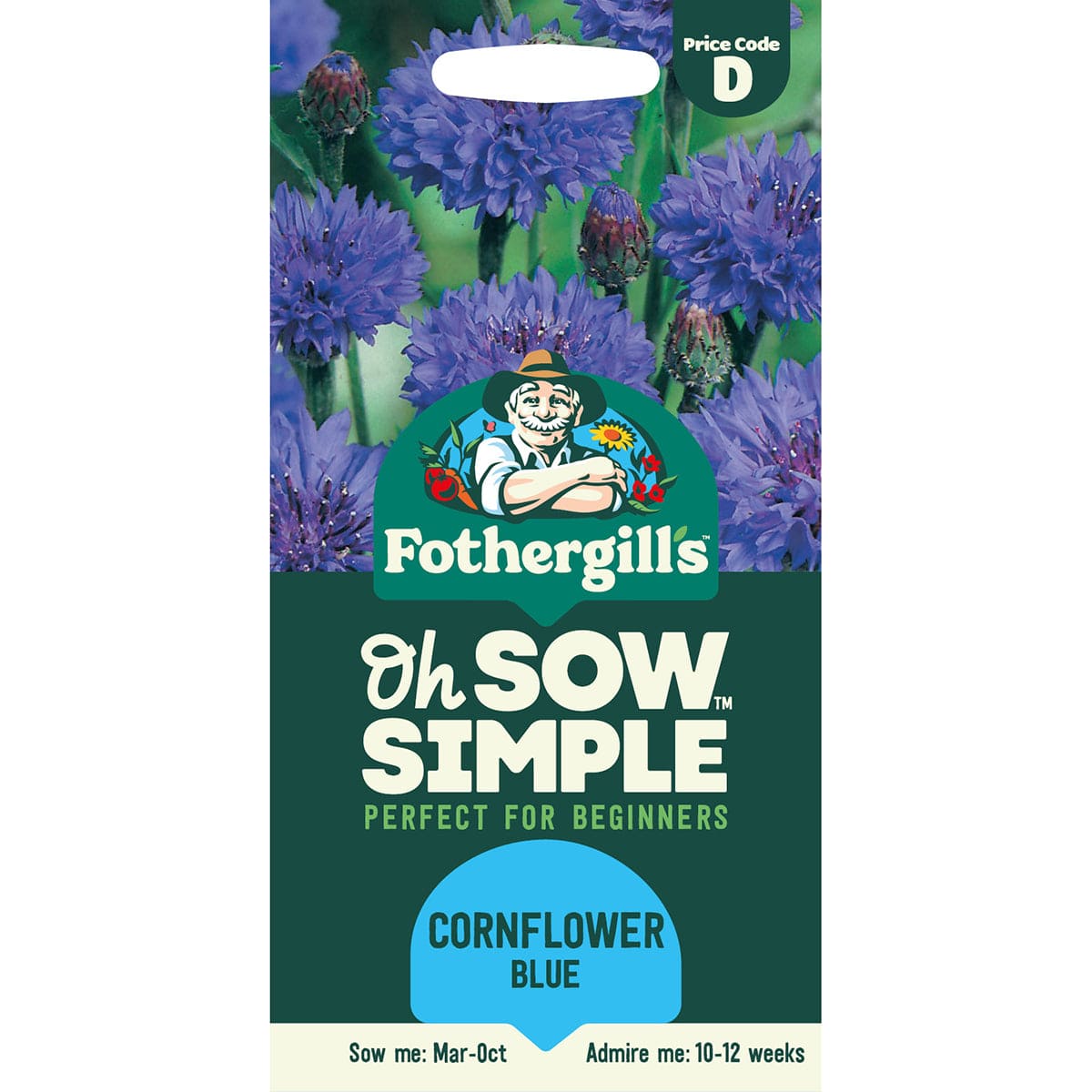 Oh Sow Simple - Cornflower Blue Ball Seeds