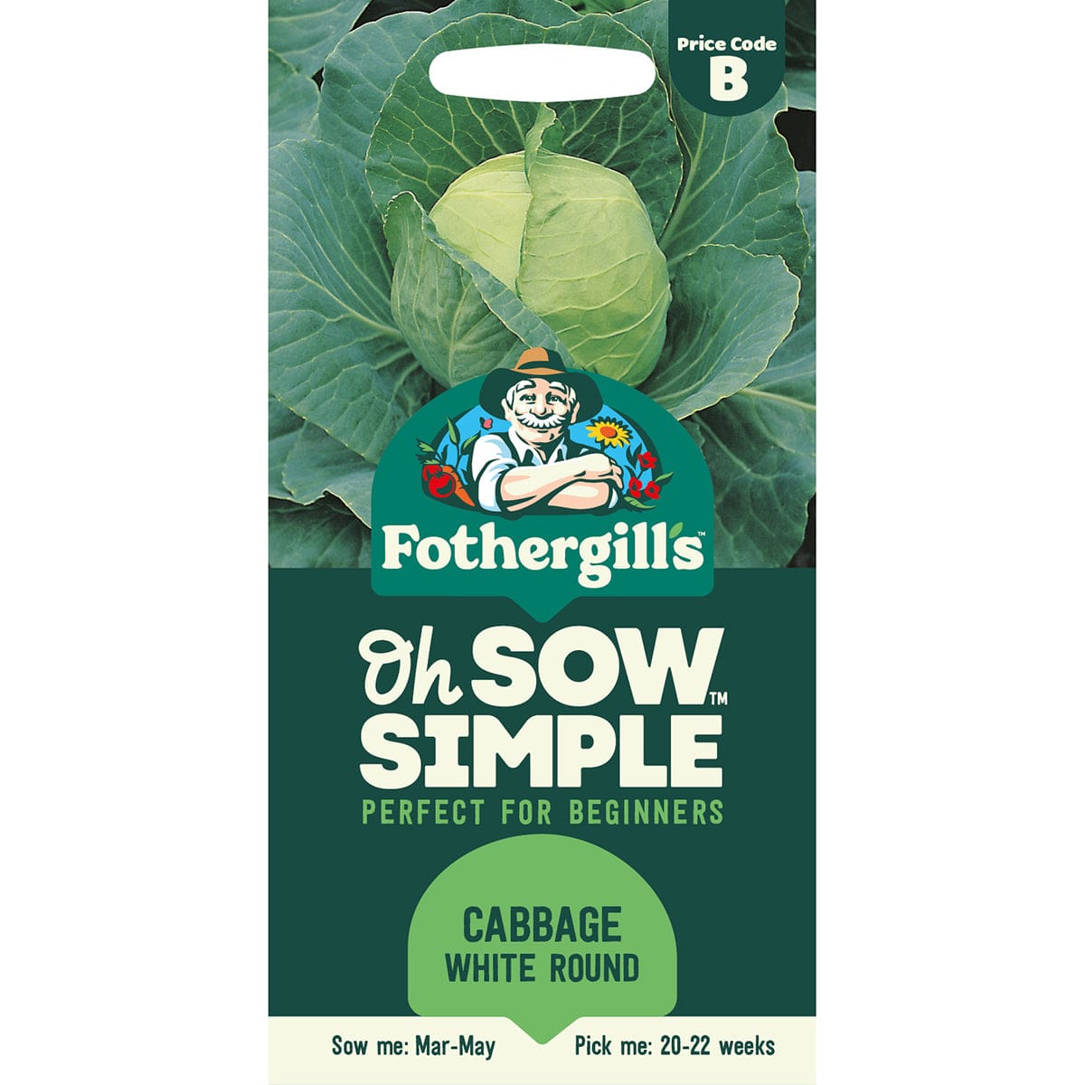 Oh Sow Simple - Cabbage White Round Seeds