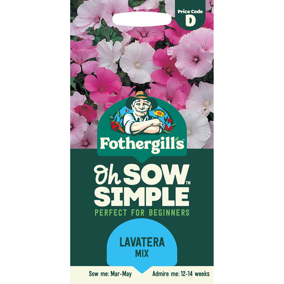 Oh Sow Simple - LAVATERA Mixed Flower Seeds