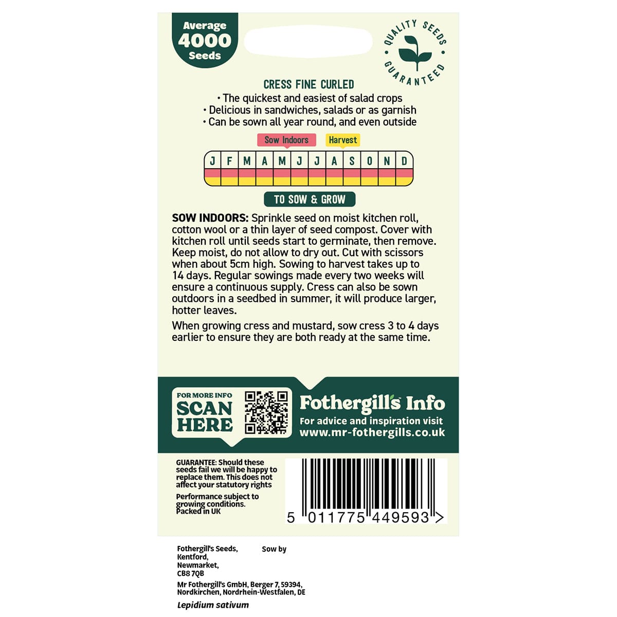 Oh Sow Simple - Cress Seeds