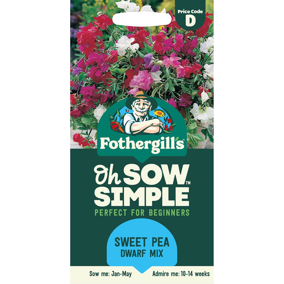 Oh Sow Simple - Sweet Pea Dwarf Mixed Seeds