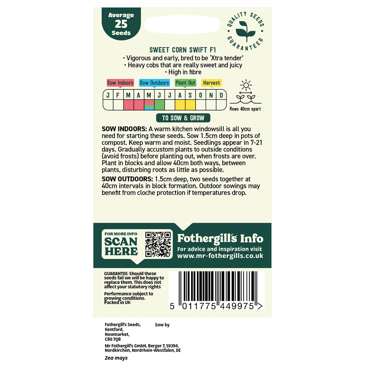 Oh Sow Simple - Sweet Corn Seeds