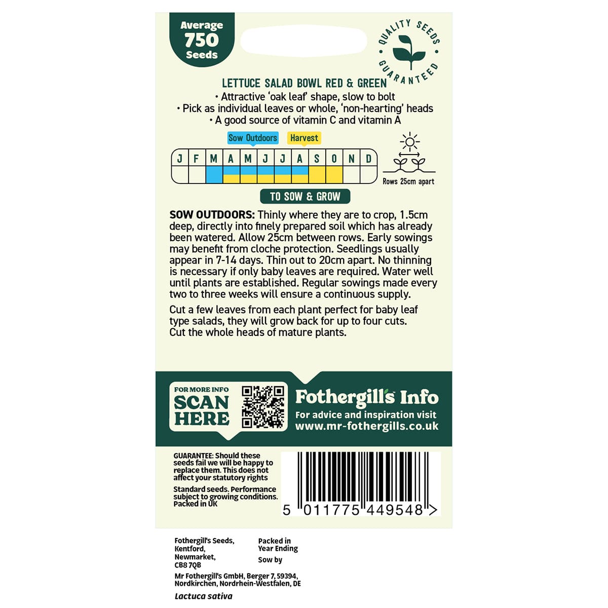 Oh Sow Simple - Lettuce Loose Leaf Mix Seeds