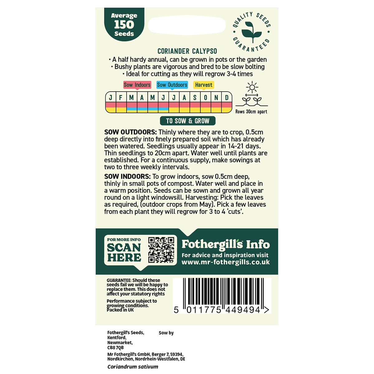 Oh Sow Simple - Coriander Seeds