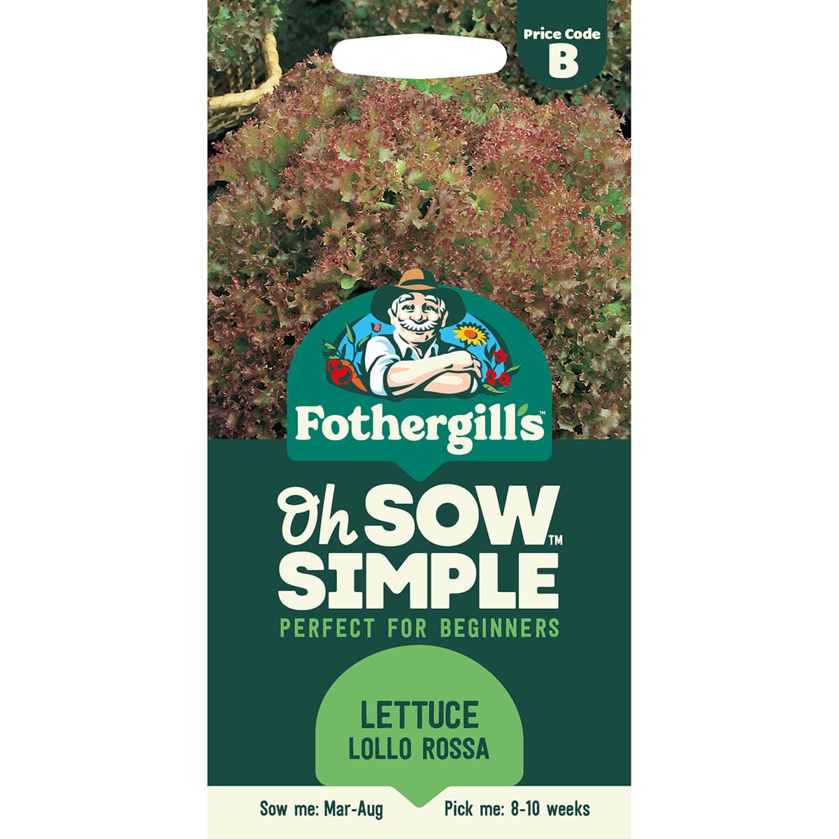 Oh Sow Simple - Lettuce Lollo Rossa Seeds