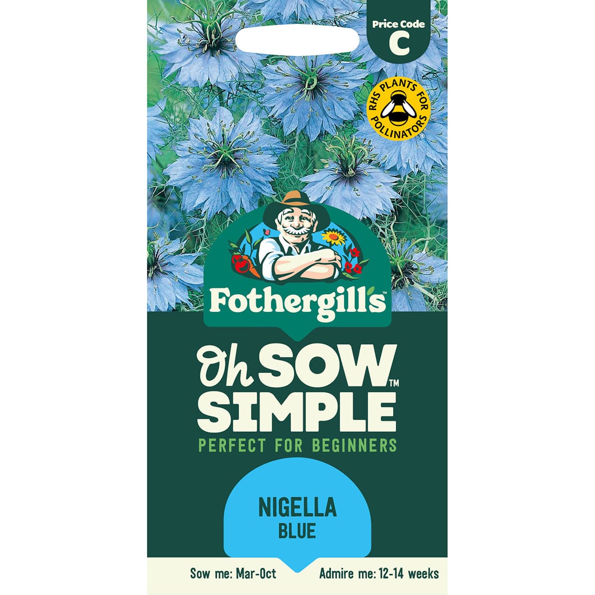 nigella flower seeds uk Oh Sow Simple - Nigella Blue Seeds