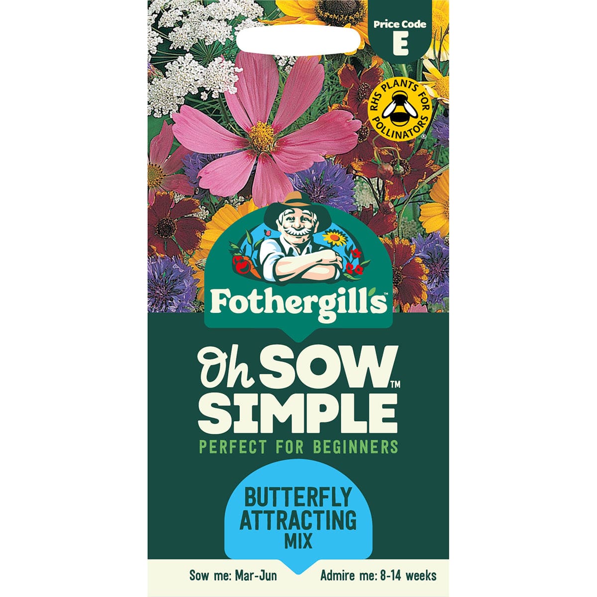 Oh Sow Simple - BUTTERFLY Annuals Mix Flower Seeds