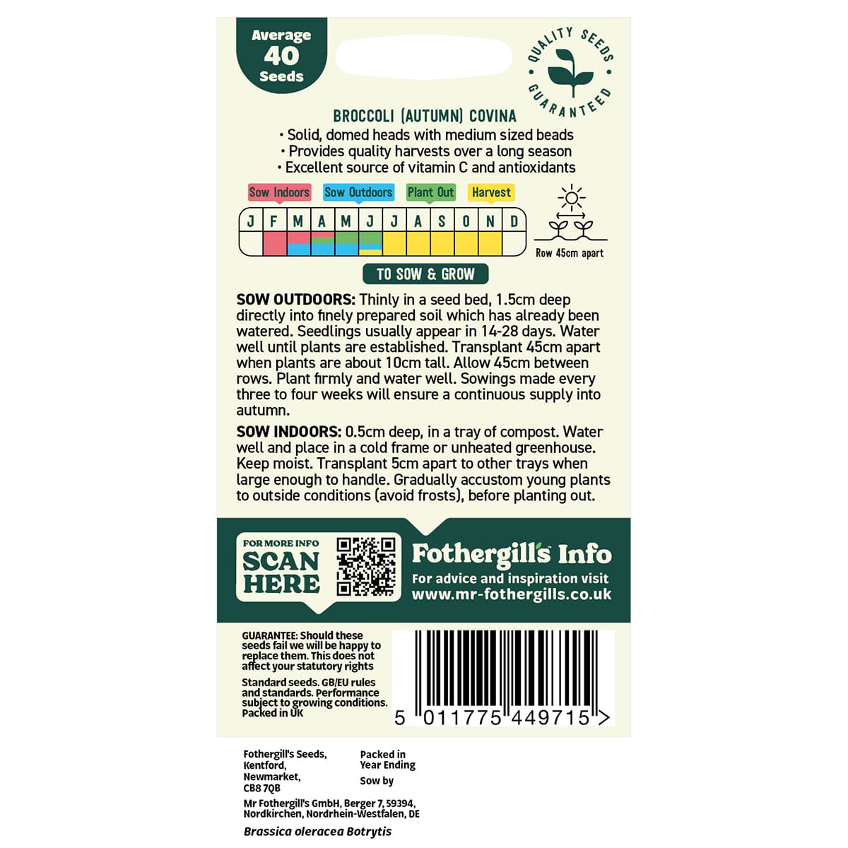 Oh Sow Simple - Broccoli Green Seeds