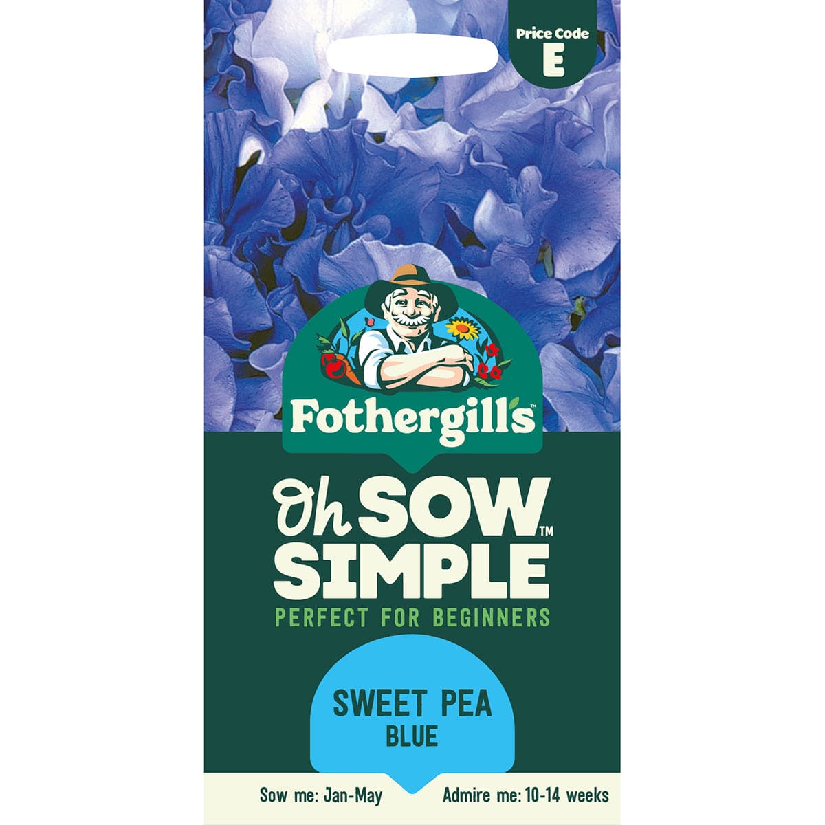 Oh Sow Simple - Sweet Pea Blue Seeds