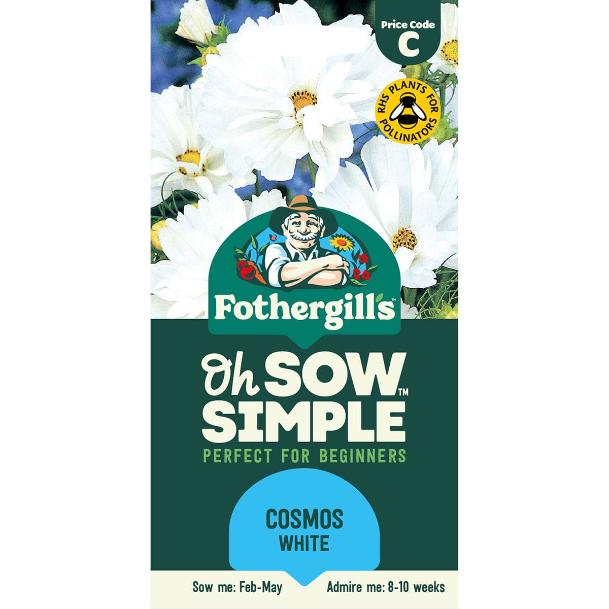 Oh Sow Simple - Cosmos White Seeds