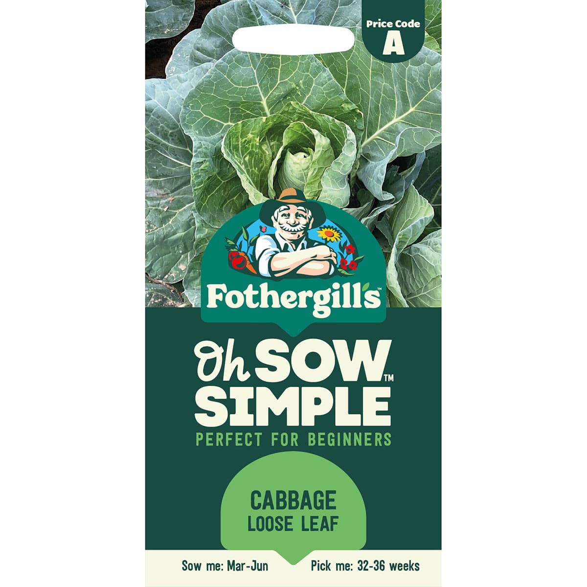 Oh Sow Simple - Cabbage Loose Leaf Seeds