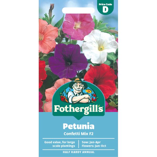 Petunia Confetti Mixed F2 Seeds