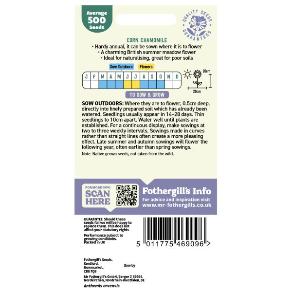 Nature's Helpers Corn Chamomile Wildflower Seeds