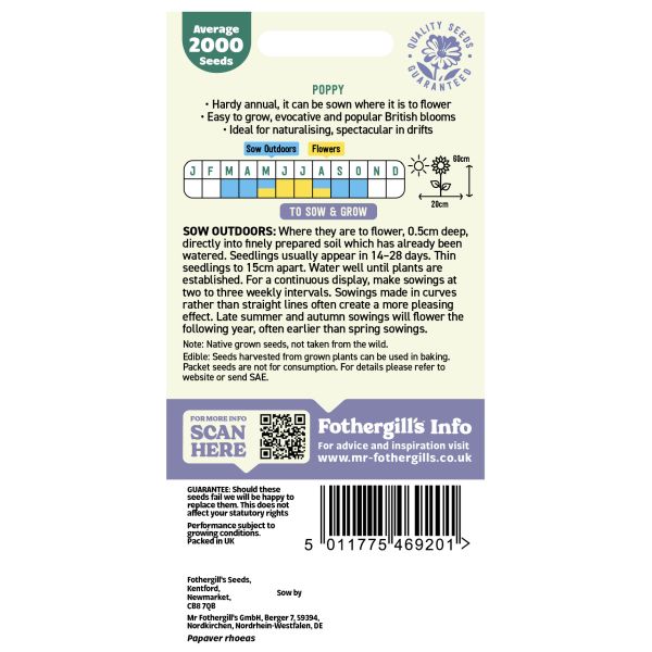 Nature's Helpers Wild Poppy Seeds