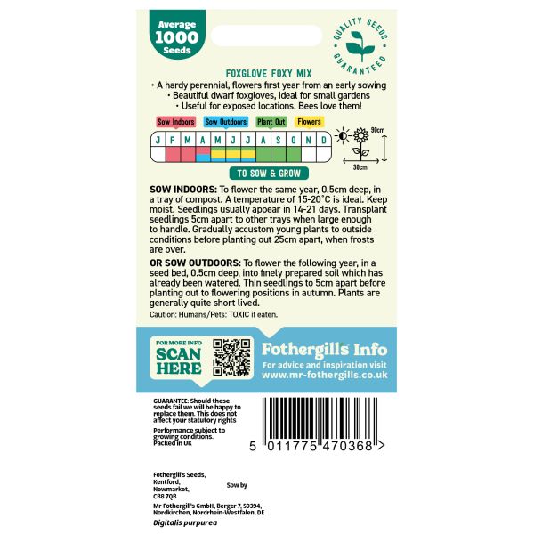 Foxglove Foxy Mixed Seeds