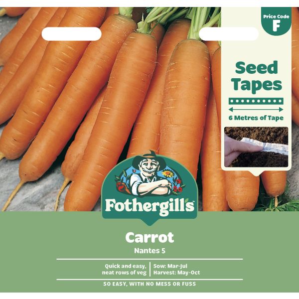 Carrot Nantes 5 Seed Tape