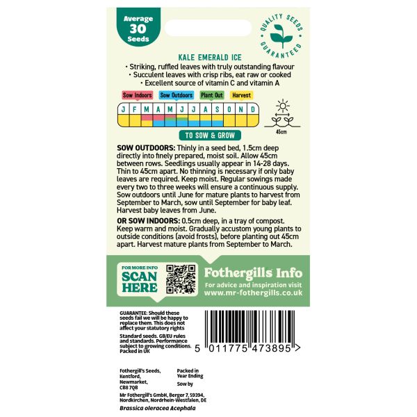 Kale Emerald Ice Seeds