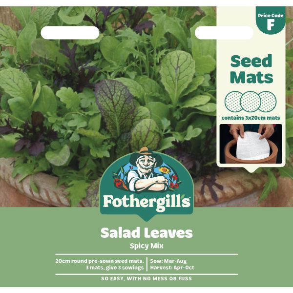 Mat Salad Leaves Spicy Mix Seeds
