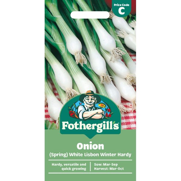 Onion (Spring) White Lisbon Winter Hardy Seeds