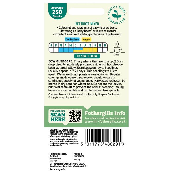 Beetroot Multicoloured Mixed Seeds