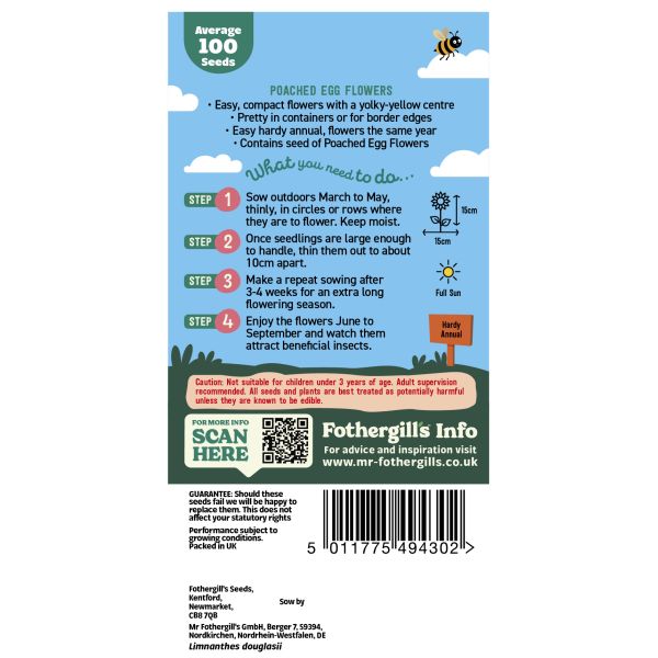 Little Gardeners Poached Egg Flowers Seeds