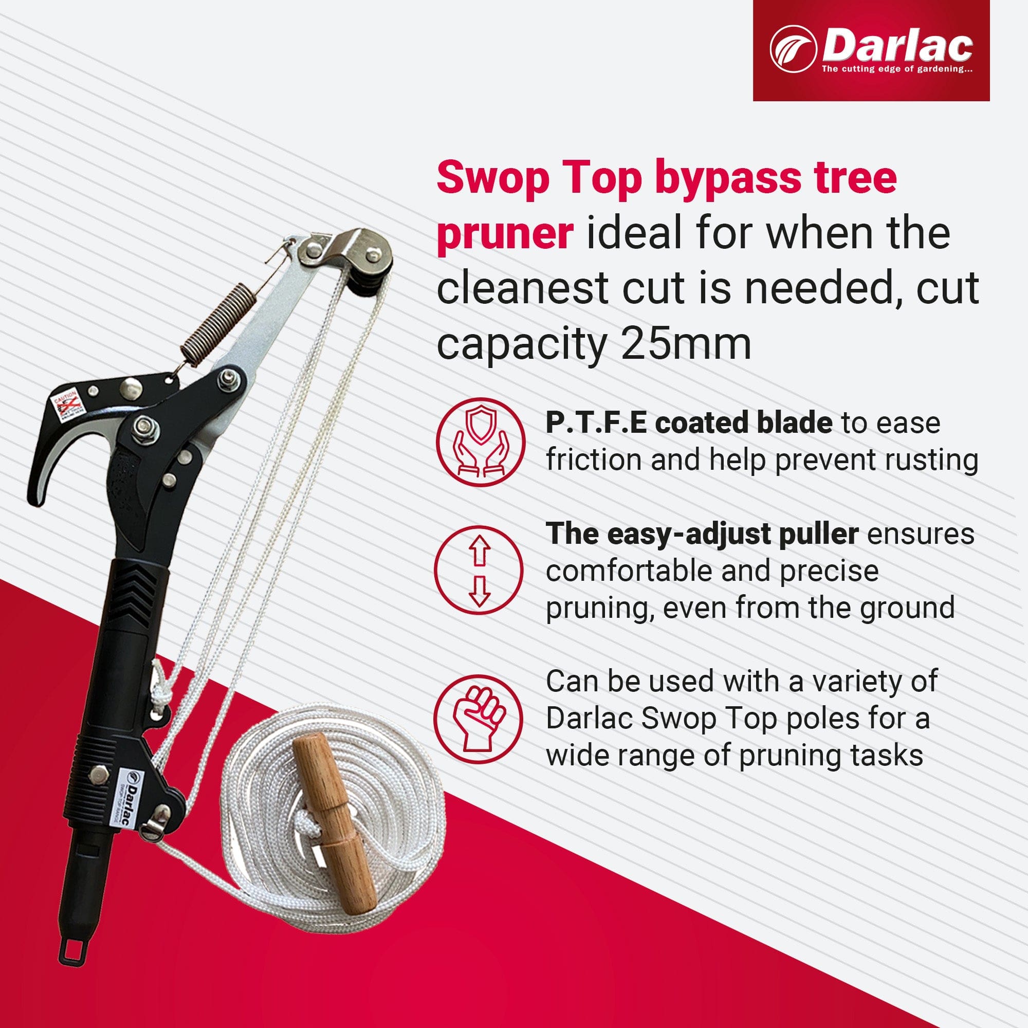 Darlac Swop Top Bypass Tree Pruner Head