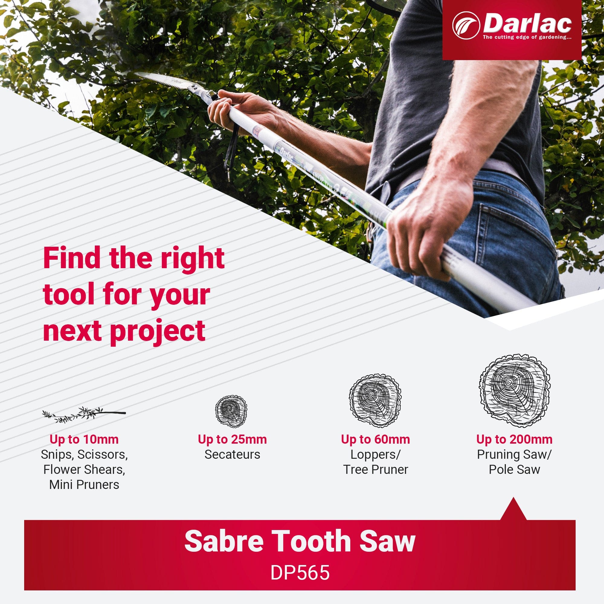 Darlac Swop Top Sabre Tooth Saw Head