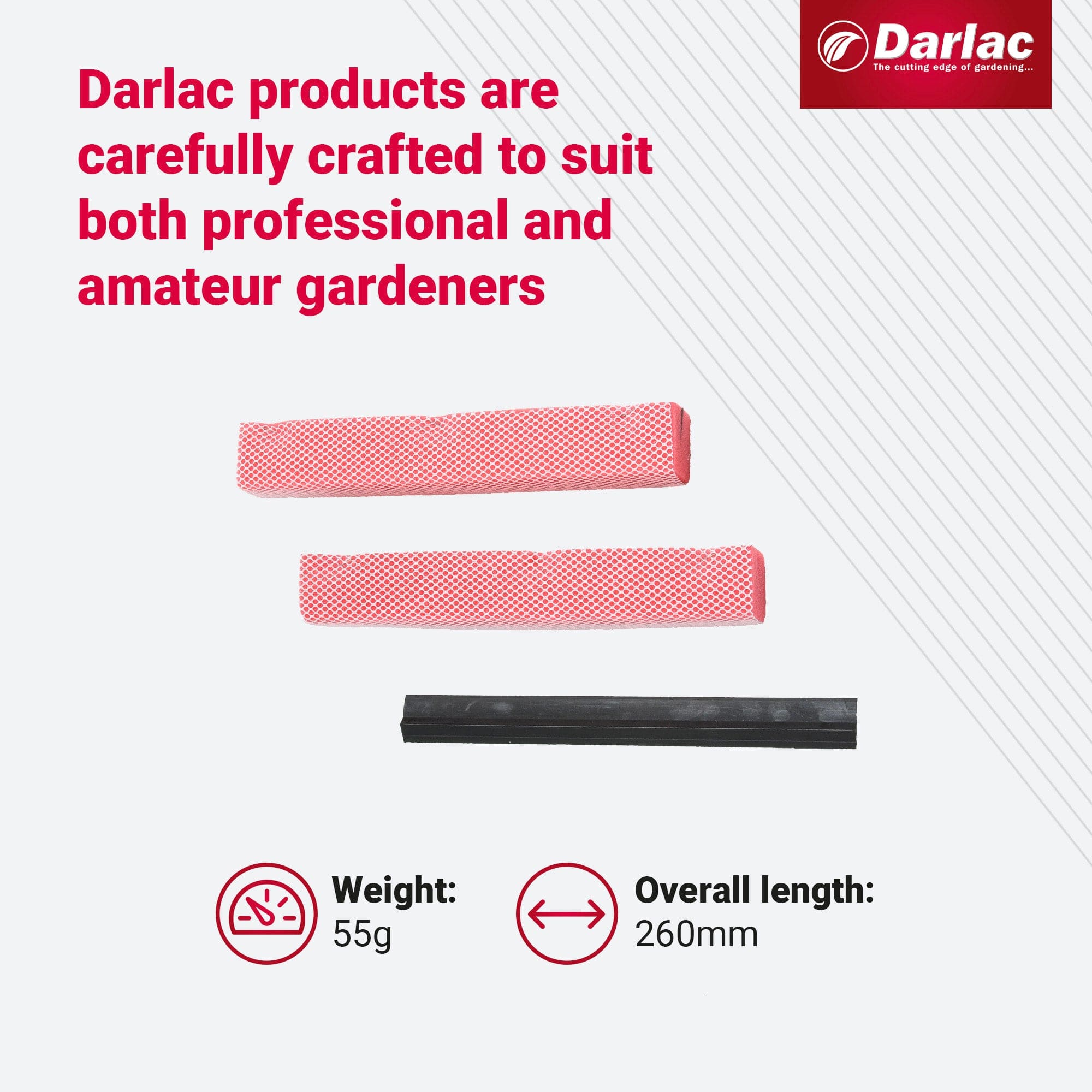 Darlac Swop Top Glass Squeegee Sponge Spares Pack