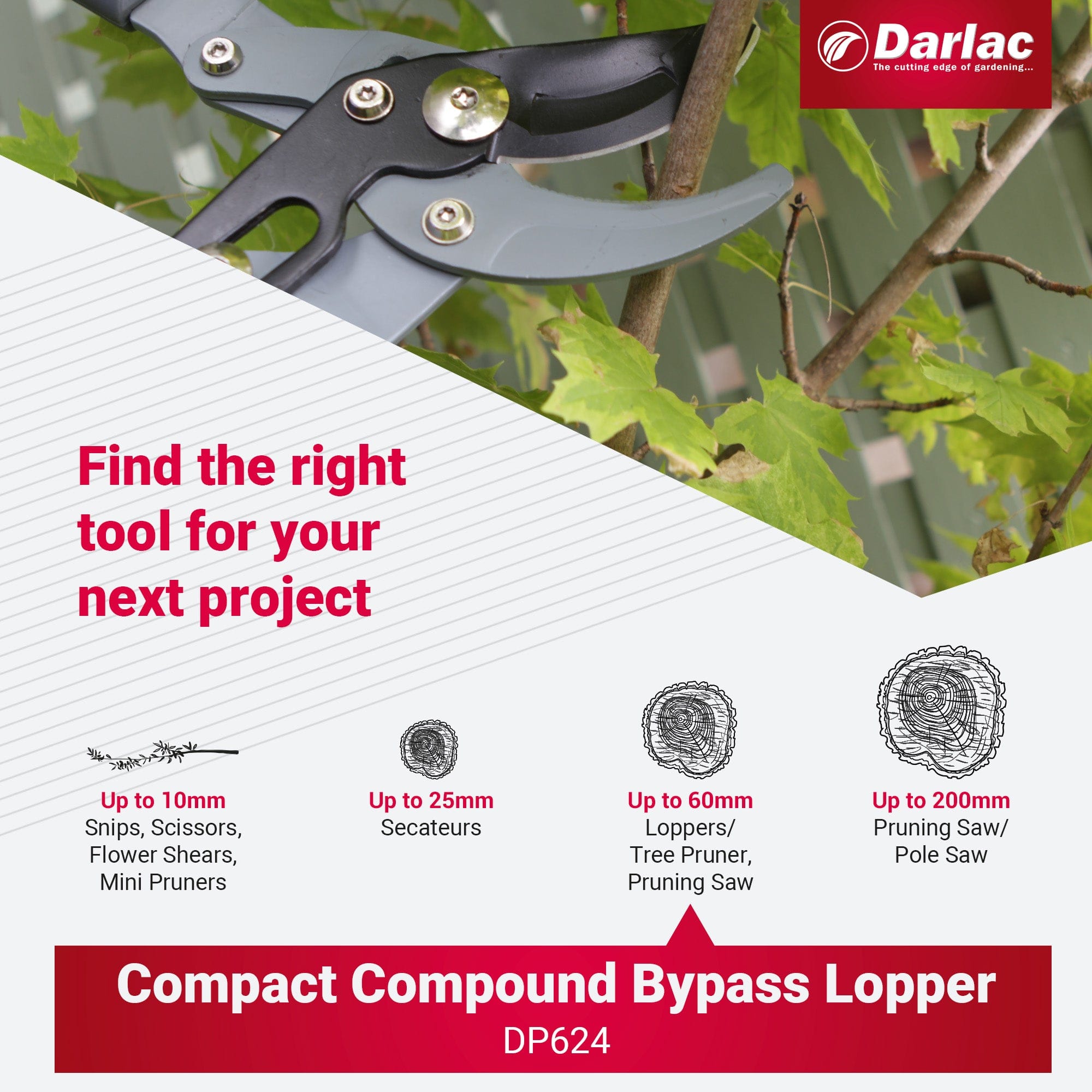 Darlac Compact Compound Action Bypass Lopper