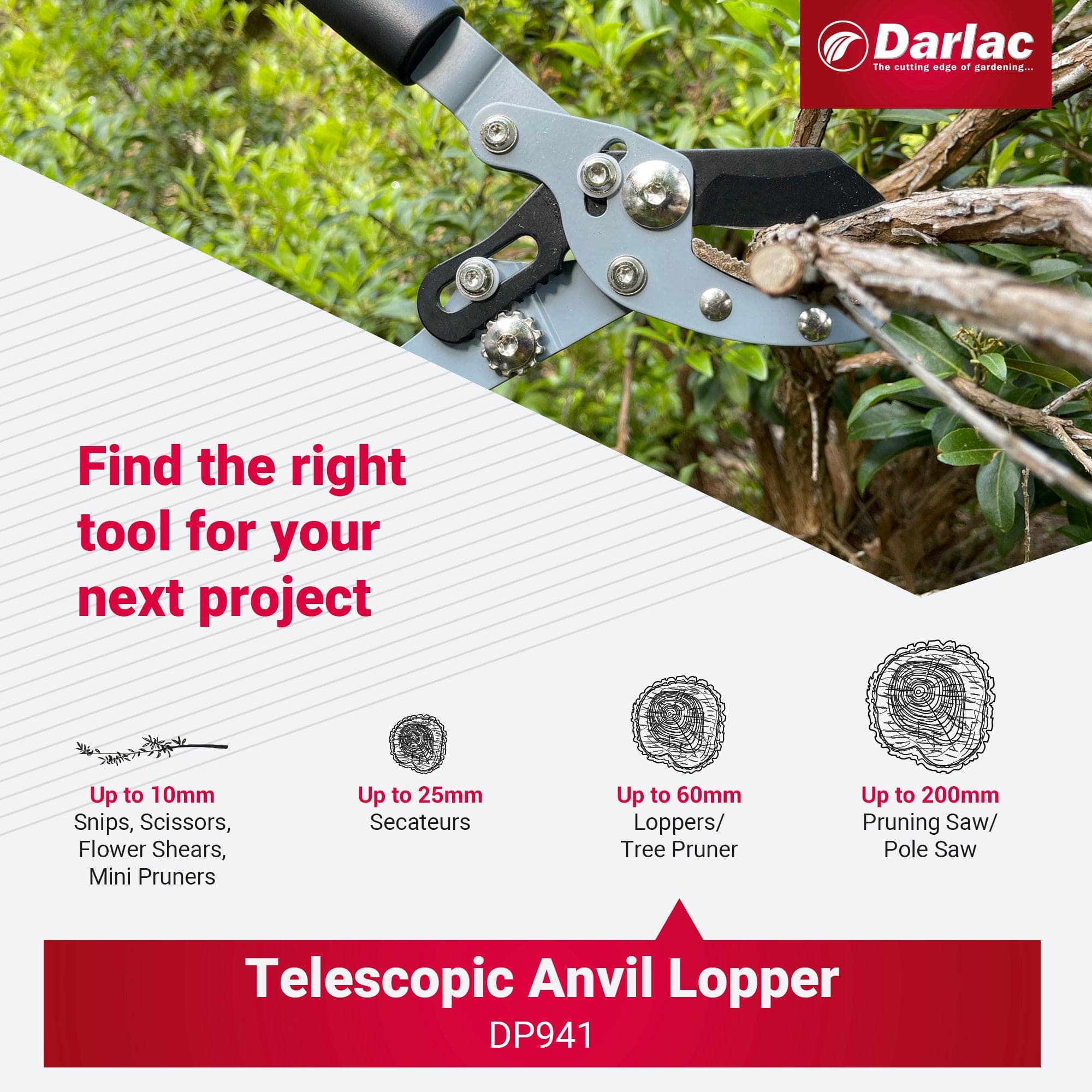 Darlac Telescopic Anvil Lopper