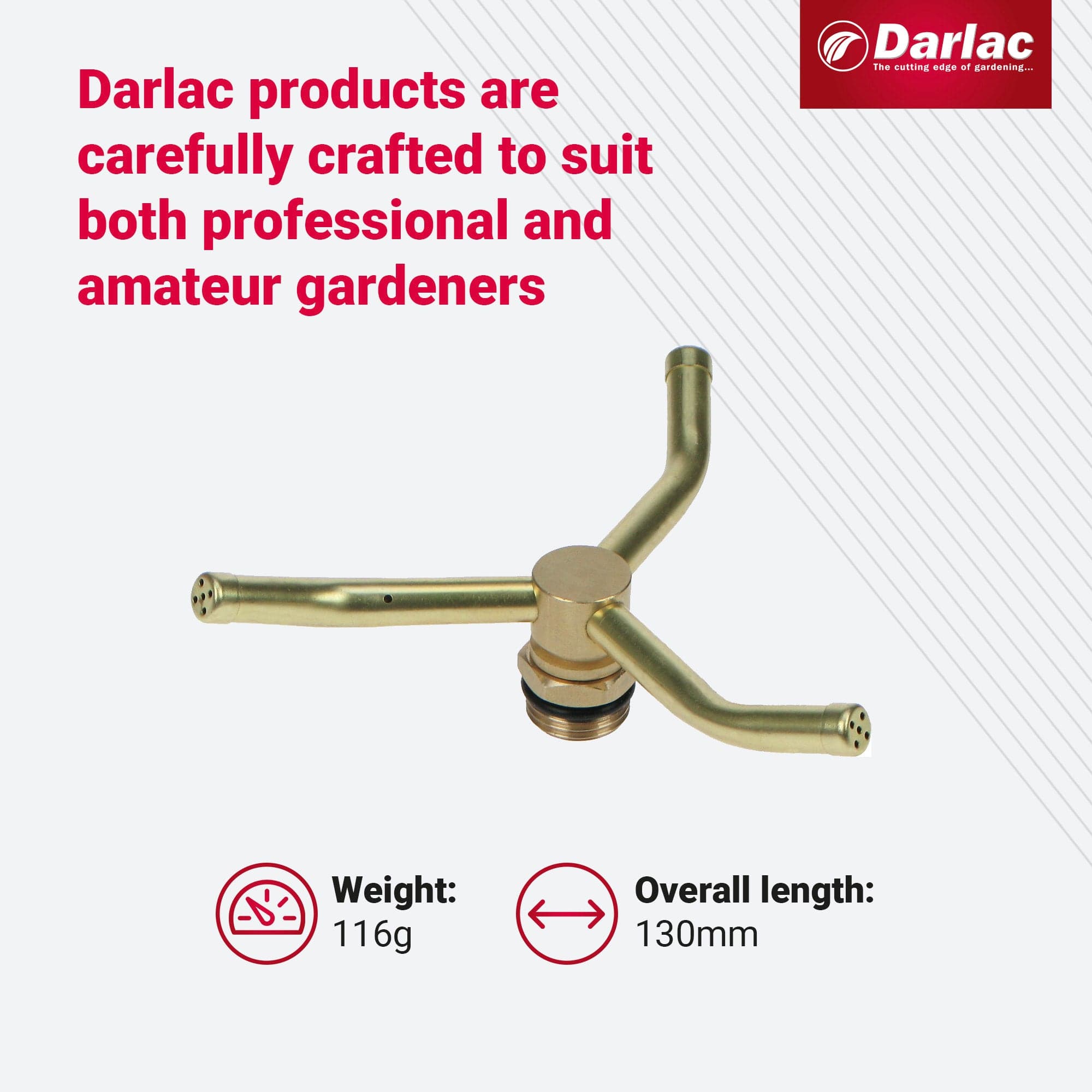 Darlac Brass 3 Arm Sprinkler