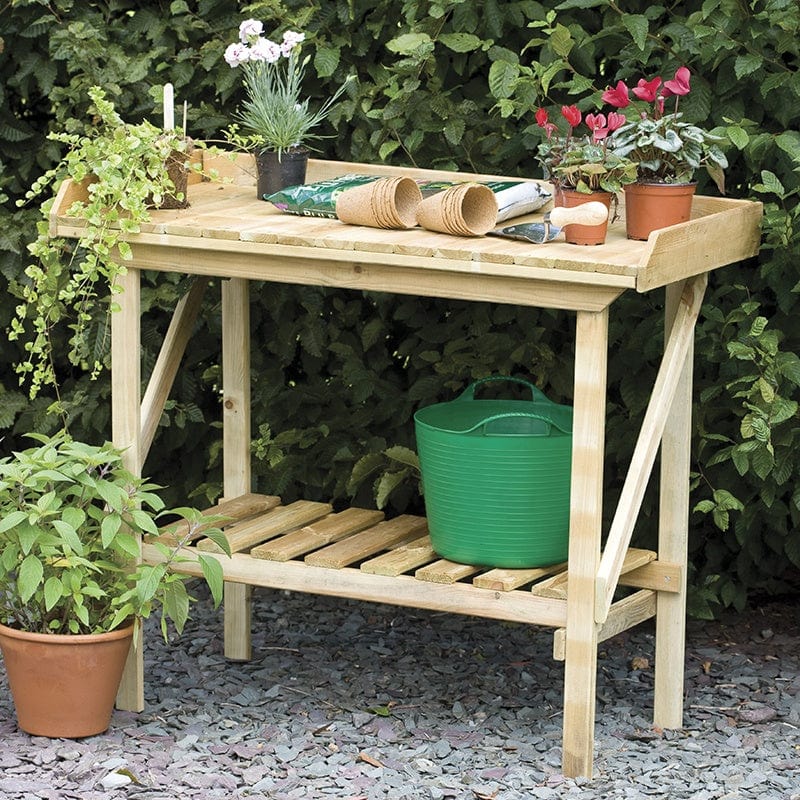 Tall potting store bench