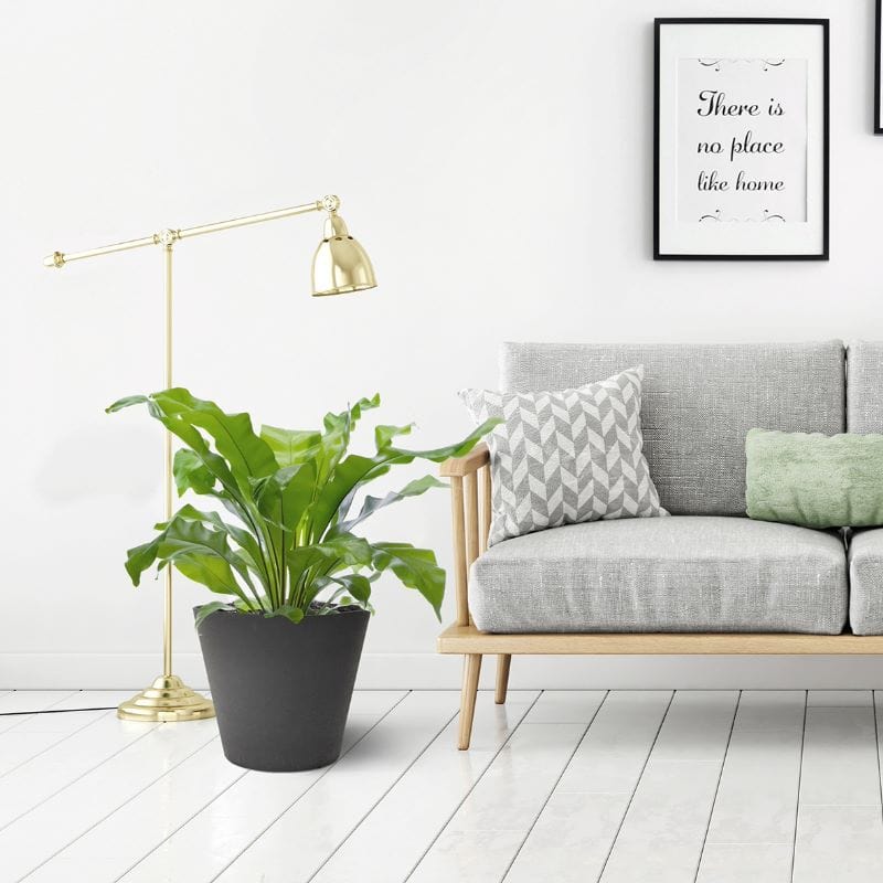 Octavia Recycled and Unbreakable Plant Pots 38cm Slate Twin Pack