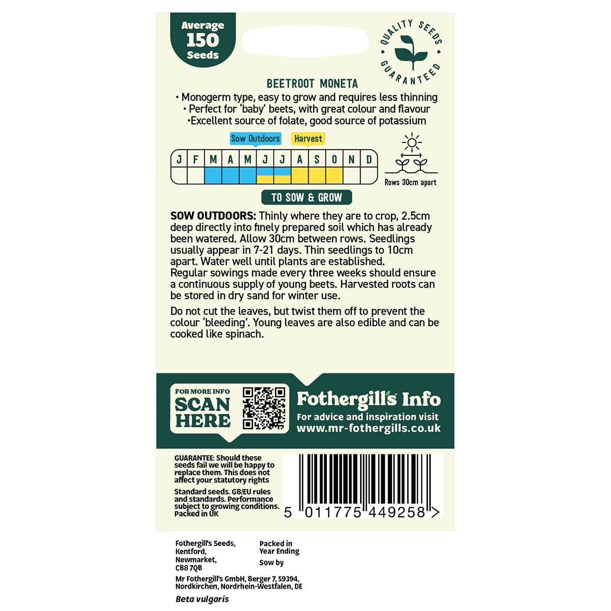 Oh Sow Simple - Beetroot Seeds