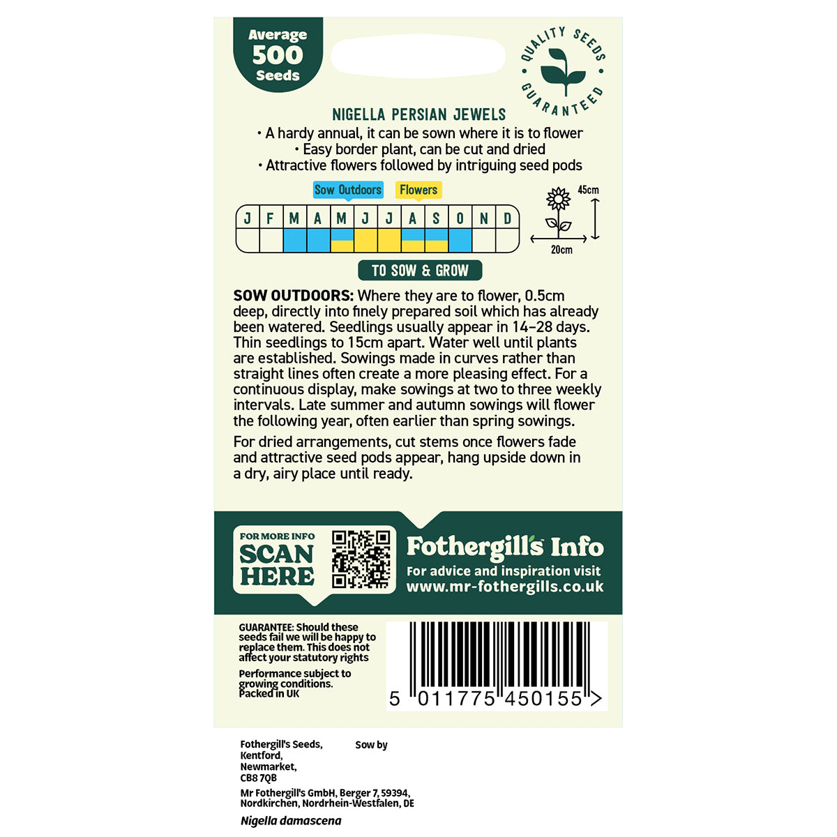Oh Sow Simple - Nigella Mix Seeds