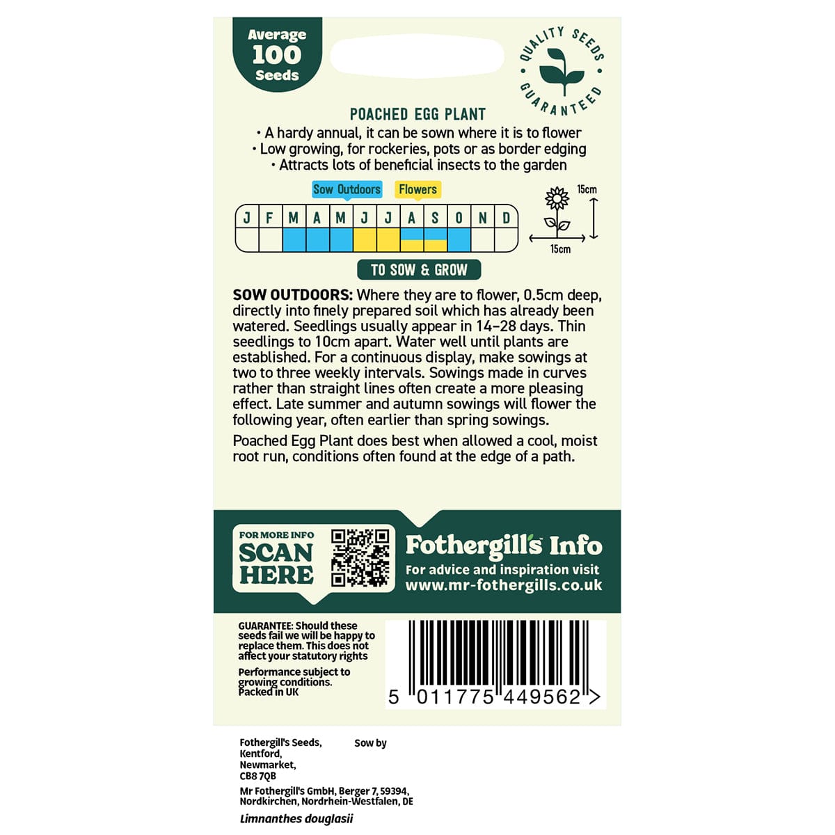 Oh Sow Simple - POACHED EGG PLANT Seeds