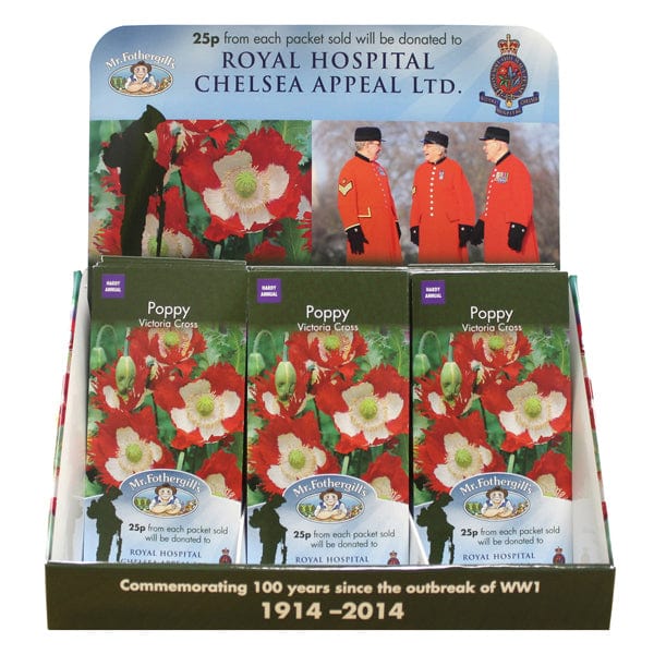 Average 250 seeds Poppy Victoria Cross Seeds