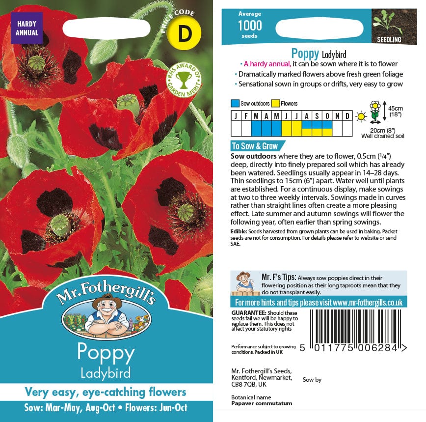 Poppy Ladybird Seeds