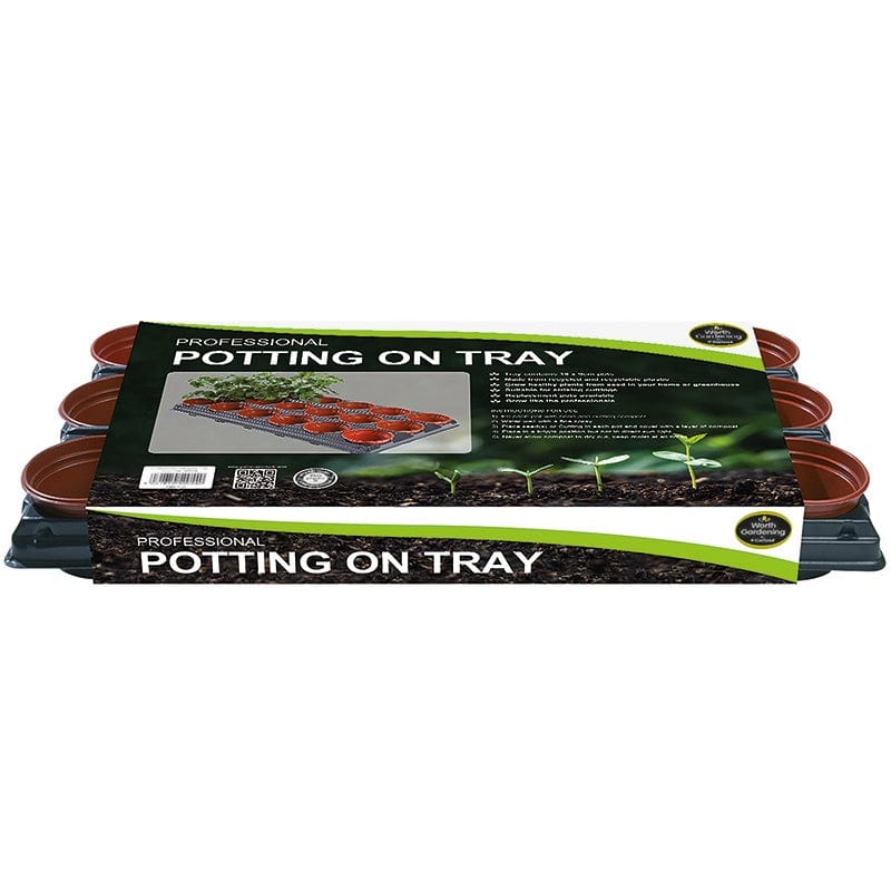 Potting On Tray (18x9cm Pots) with Replacement pots